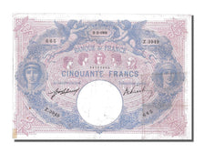 Billete, Francia, 50 Francs, 50 F 1889-1927 ''Bleu et Rose'', 1911, 1911-03-02