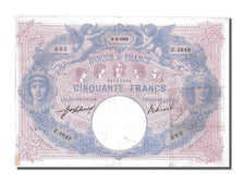 Geldschein, Frankreich, 50 Francs, 50 F 1889-1927 ''Bleu et Rose'', 1911