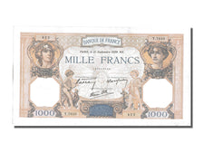 France, 500 Francs, 1 000 F 1927-1940 ''Cérès et Mercure'', 1939, KM #88c, 1...