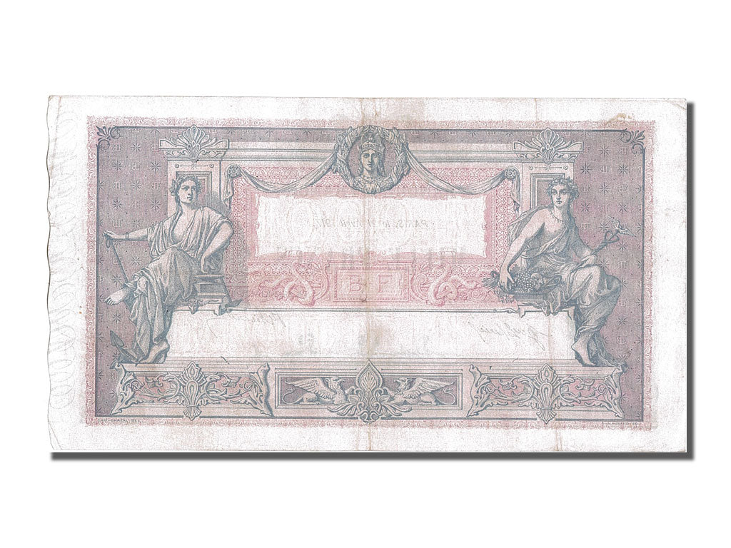 France, 1000 Francs, 1 000 F 1889-1926 ''Bleu et Rose'', 1917, KM #67g,...