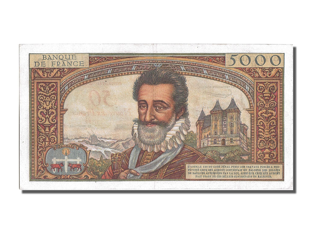 50 NF sur 5000 Francs type Henri IV
