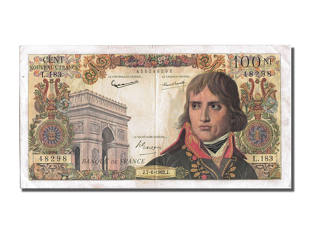 France, 100 Nouveaux Francs, 100 NF 1959-1964 ''Bonaparte'', 1962, KM #144a,...