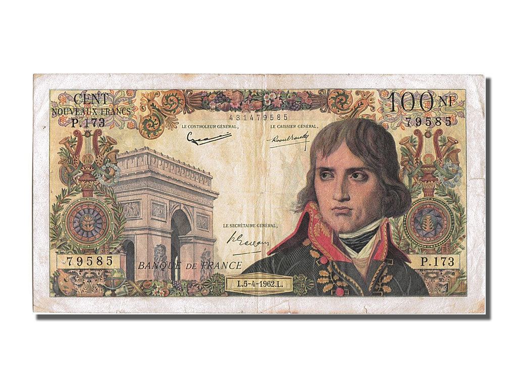Francia, 100 Nouveaux Francs, 100 NF 1959-1964 ''Bonaparte'', 1962, KM:144a,...