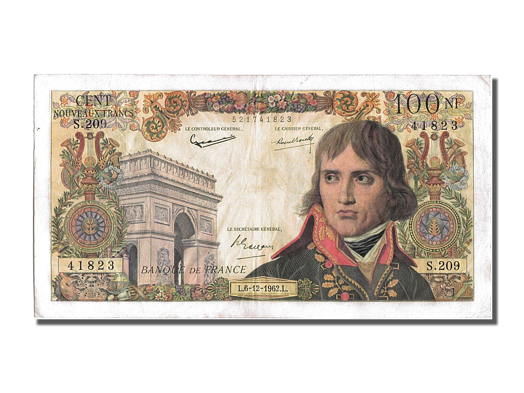 Francia, 100 Nouveaux Francs, 100 NF 1959-1964 ''Bonaparte'', 1962, KM:144a,...