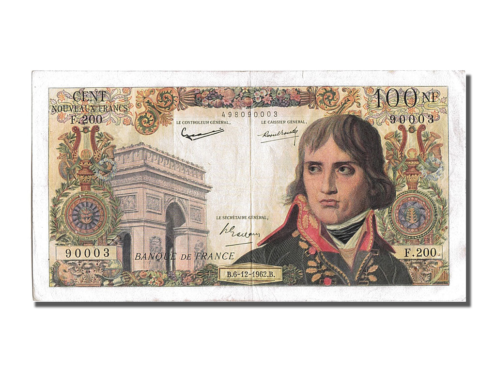 France, 100 Nouveaux Francs, 100 NF 1959-1964 ''Bonaparte'', 1962, KM #144a,...
