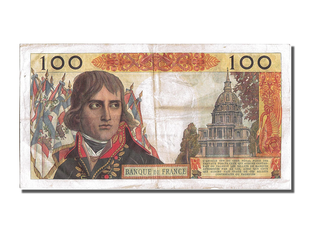 France, 100 Nouveaux Francs, 100 NF 1959-1964 ''Bonaparte'', 1963, KM #144a,...
