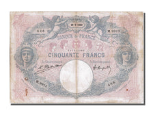 France, 50 Francs, 50 F 1889-1927 ''Bleu et Rose'', 1923, KM #64g, 1923-09-29,..