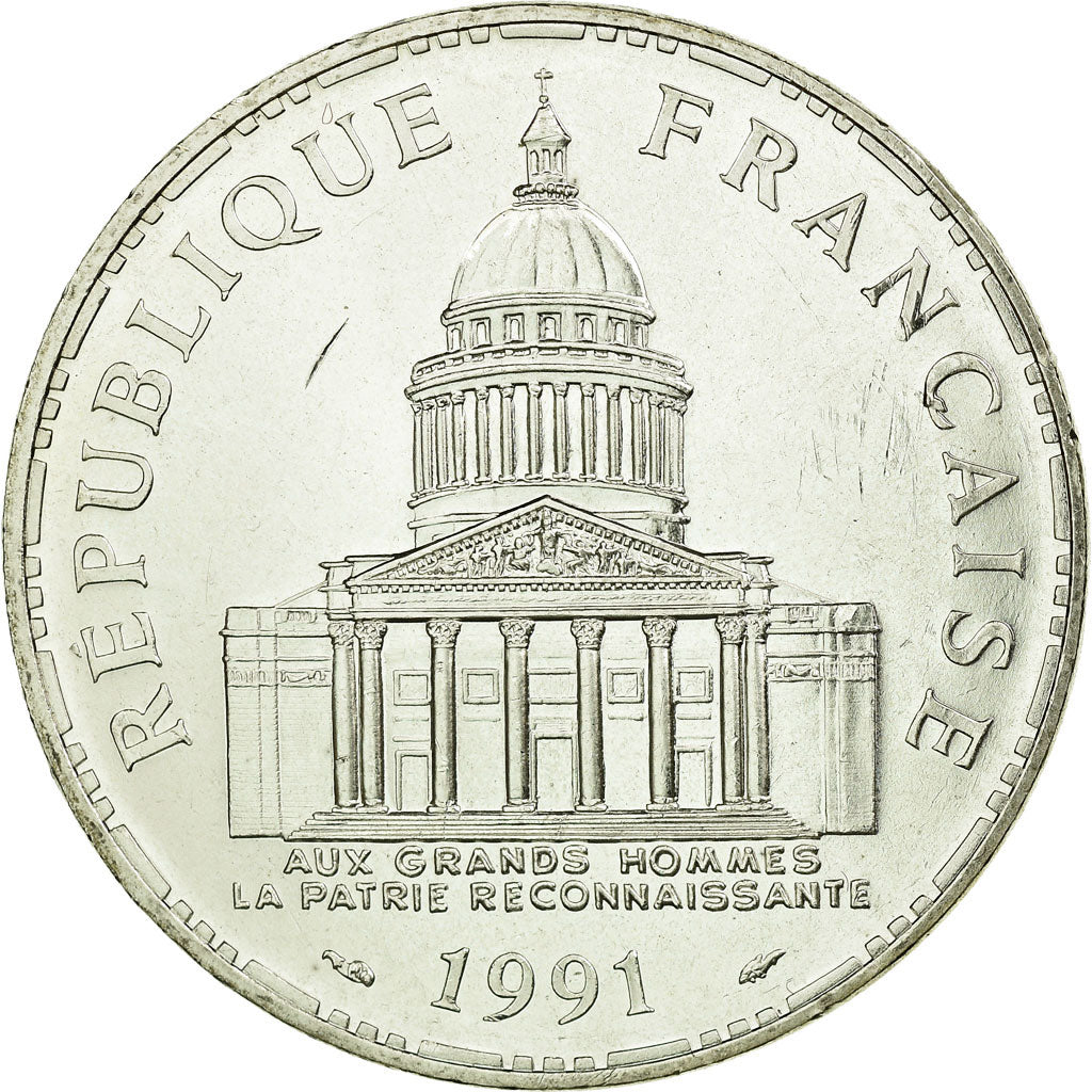 Monnaie, France, Panthéon, 100 Francs, 1991, Paris, FDC, Argent, Gadoury:898