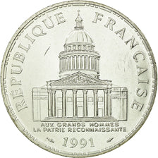 Munten, Frankrijk, Panthéon, 100 Francs, 1991, Paris, FDC, Zilver, Gadoury:898