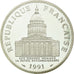 Munten, Frankrijk, Panthéon, 100 Francs, 1991, Paris, FDC, Zilver, Gadoury:898a