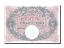 Francia, 50 Francs, 50 F 1889-1927 ''Bleu et Rose'', 1915, KM:64e, 1915-02-04...