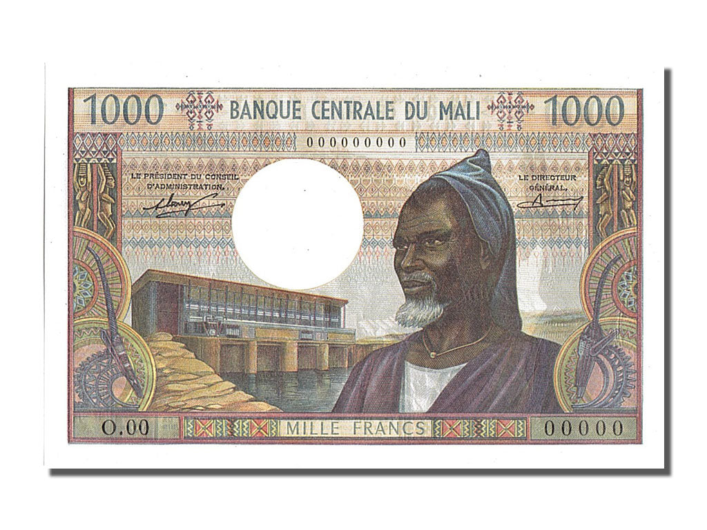 Mali, 1000 Francs, 1972, KM #13a, UNC(65-70), O.00