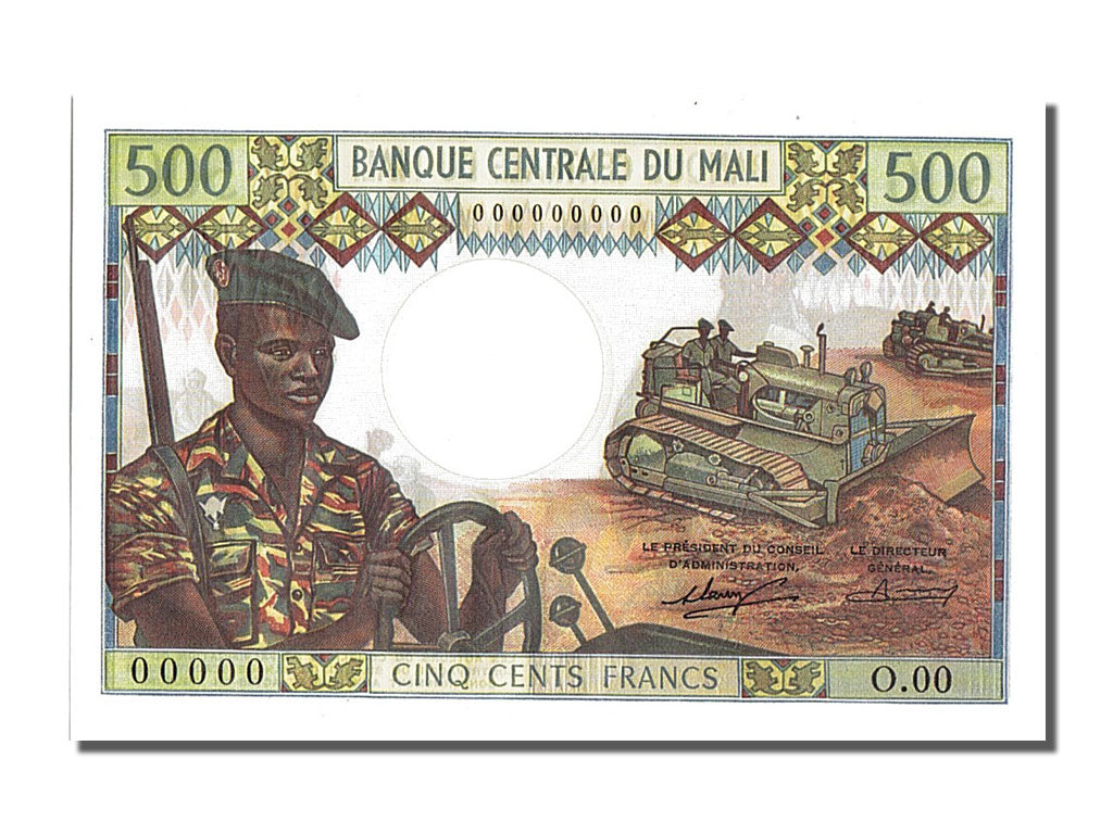 Mali, 500 Francs, 1972, FDS