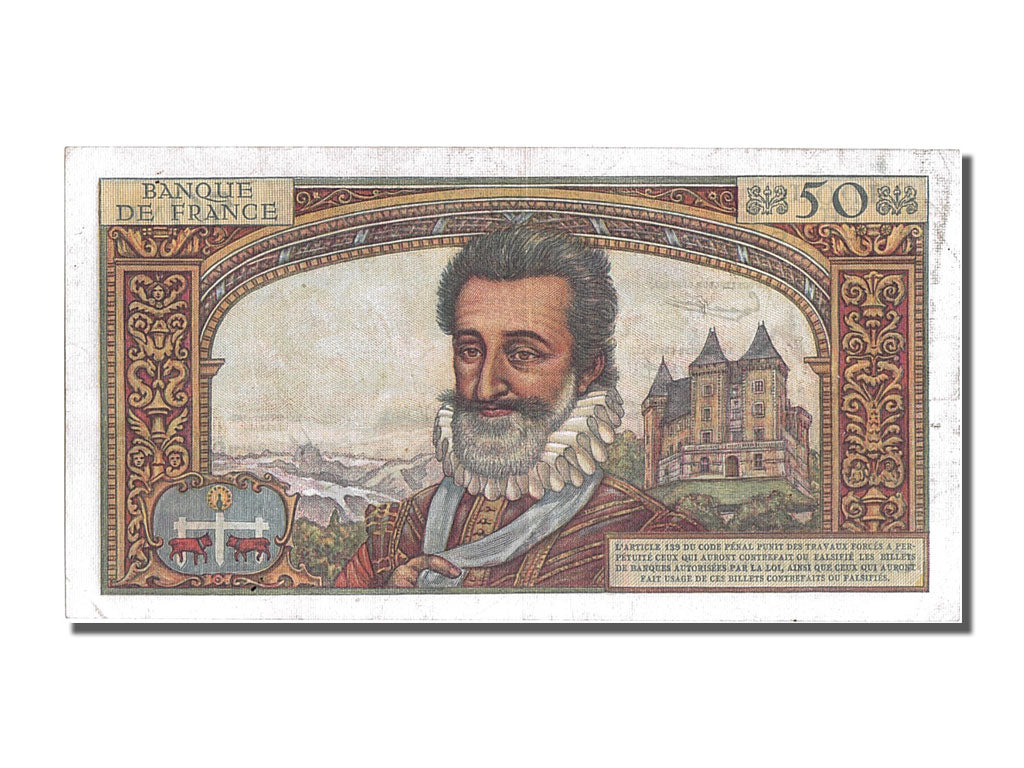 Banconote, Francia, 50 Nouveaux Francs, 50 NF 1959-1961 ''Henri IV'', 1959