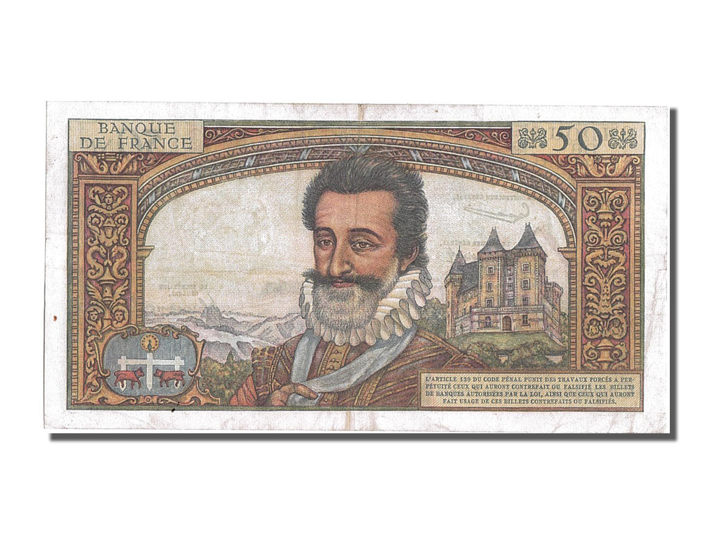 Banconote, Francia, 50 Nouveaux Francs, 50 NF 1959-1961 ''Henri IV'', 1959