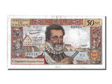 France, 50 Nouveaux Francs, 50 NF 1959-1961 ''Henri IV'', 1959, KM #143a,...