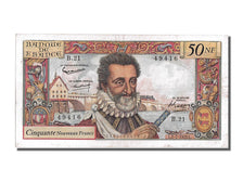 Biljet, Frankrijk, 50 Nouveaux Francs, 50 NF 1959-1961 ''Henri IV'', 1959