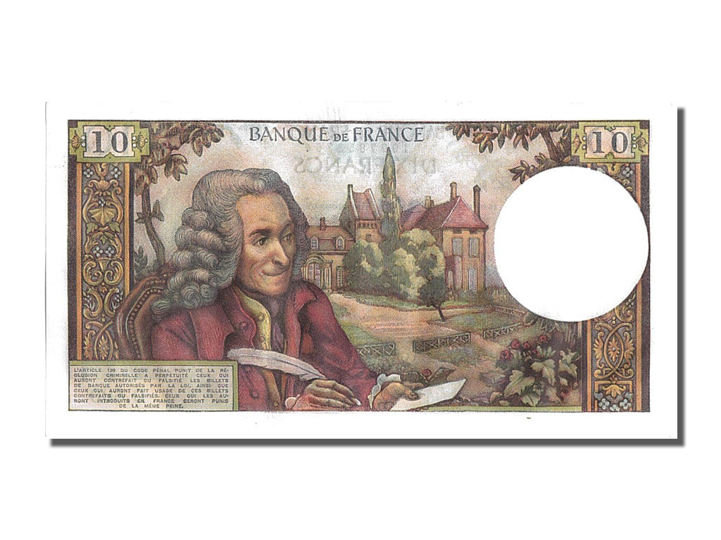 Francia, 10 Francs, 10 F 1963-1973 ''Voltaire'', 1972, KM:147d, 1972-09-07, S...