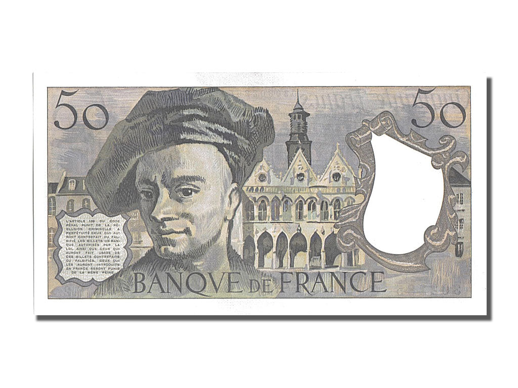 France, 50 Francs, 50 F 1976-1992 ''Quentin de La Tour'', 1976, KM #152a,...
