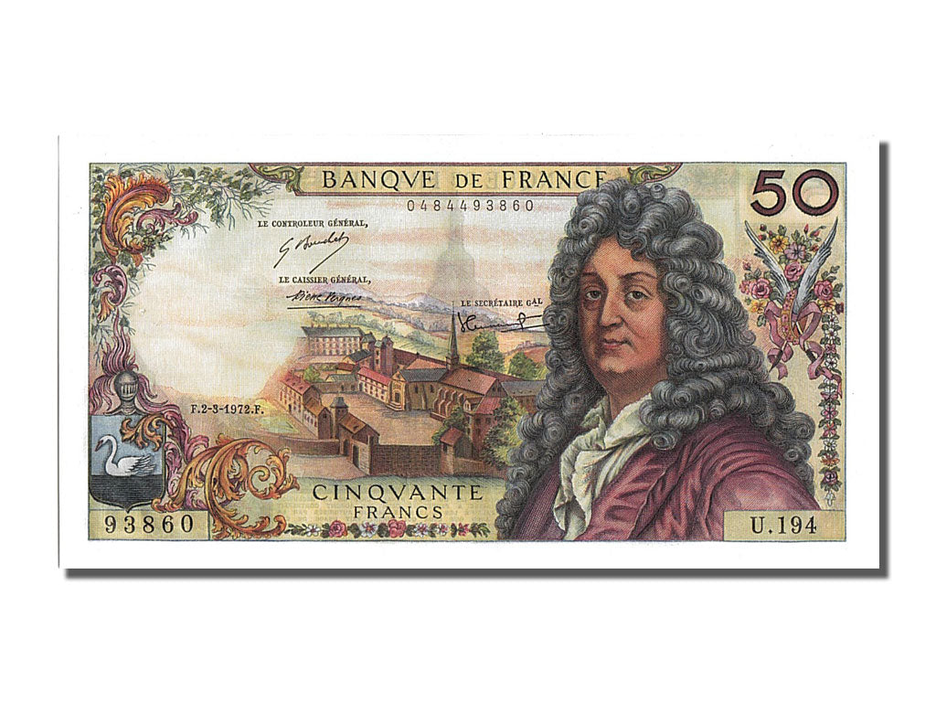 Francia, 50 Francs, 50 F 1962-1976 ''Racine'', 1972, KM:148d, 1972-03-02, SPL...
