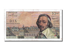 France, 10 Nouveaux Francs, 10 NF 1959-1963 ''Richelieu'', 1959, KM #142a,...