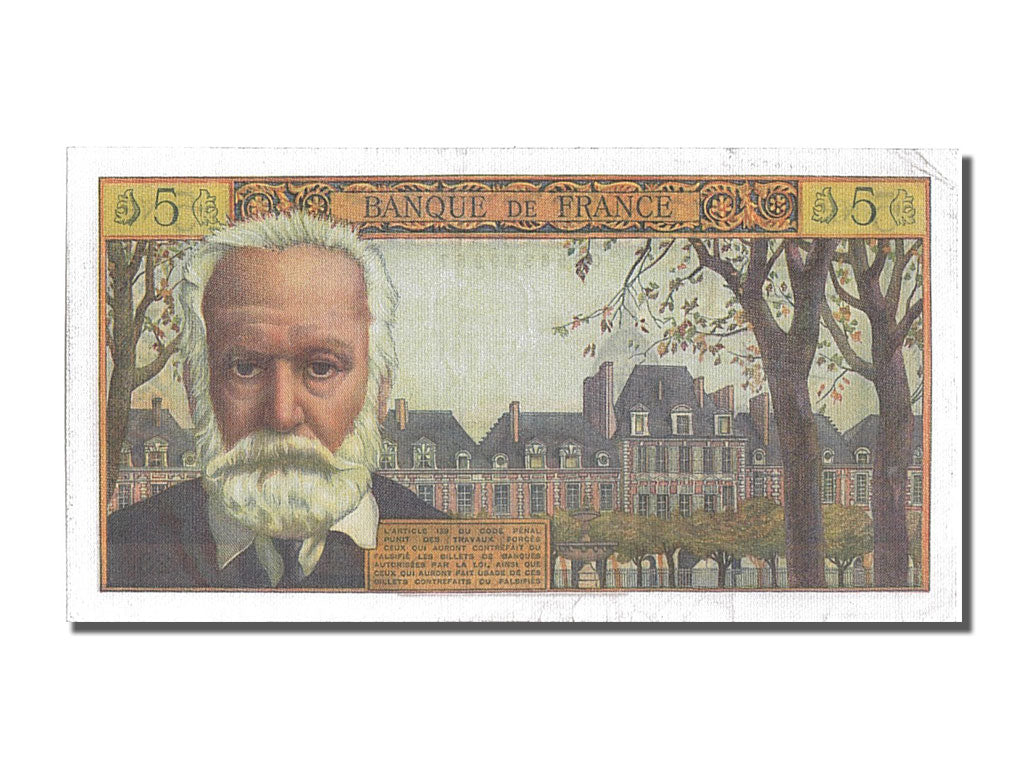 France, 5 Nouveaux Francs, 5 NF 1959-1965 ''Victor Hugo'', 1959, KM #141a,...