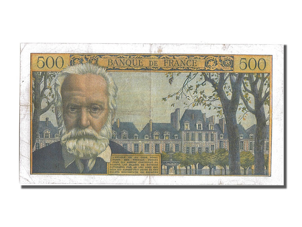 Francia, 500 Francs, 500 F 1954-1958 ''Victor Hugo'', 1955, KM:133a, 1955-01-...