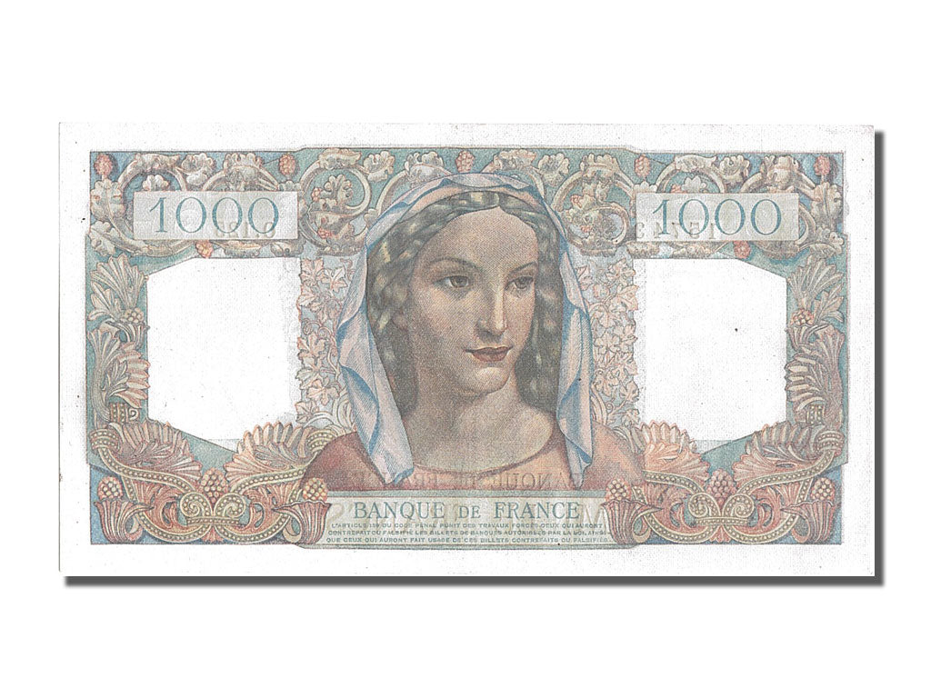 Biljet, Frankrijk, 1000 Francs, 1 000 F 1945-1950 ''Minerve et Hercule'', 1945