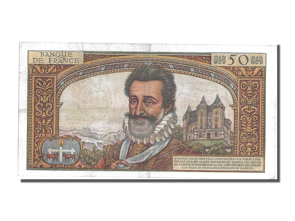 Banknote, France, 50 Nouveaux Francs, 50 NF 1959-1961 ''Henri IV'', 1959