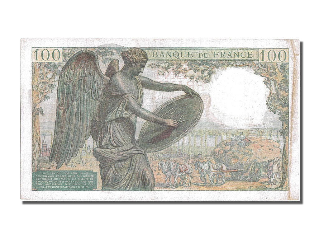 FRANCE, 100 Francs, 100 F 1942-1944 ''Descartes'', 1942, 1942-05-15, AU(55-58),.