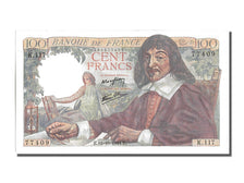 FRANCE, 100 Francs, 100 F 1942-1944 ''Descartes'', 1944, 1944-10-12, UNC(63),...