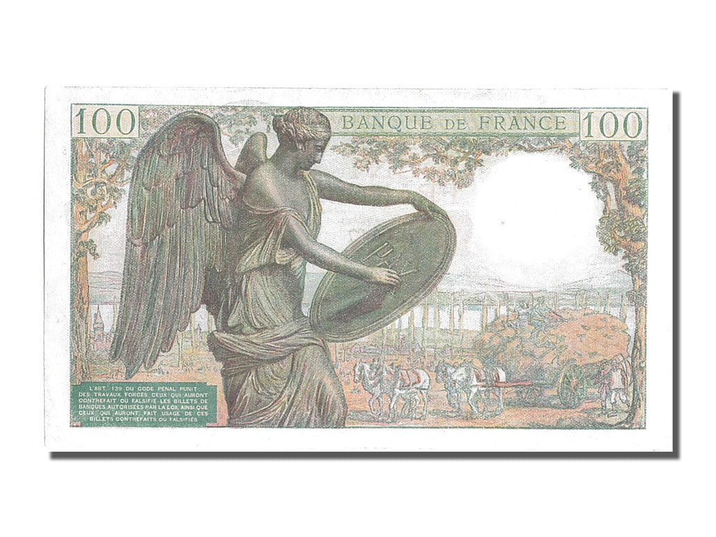 FRANCE, 100 Francs, 100 F 1942-1944 ''Descartes'', 1944, 1944-10-12, UNC(63),...