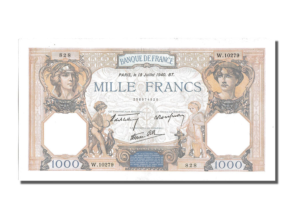 1000 Francs type Cérès et Mercure
