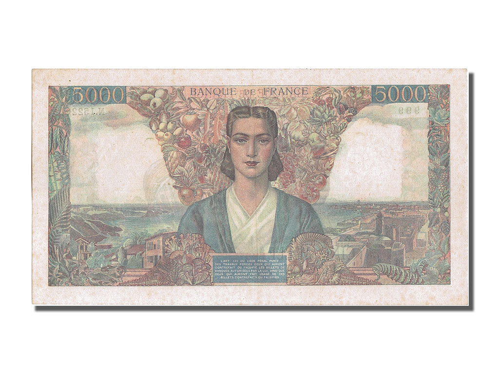 France, 5000 Francs, 5 000 F 1942-1947 ''Empire Français'', 1945, KM #103c, 1...
