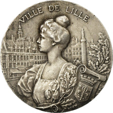 Frankrijk, Medaille, Ville de Lille, Alphée Dubois, PR, Zilver