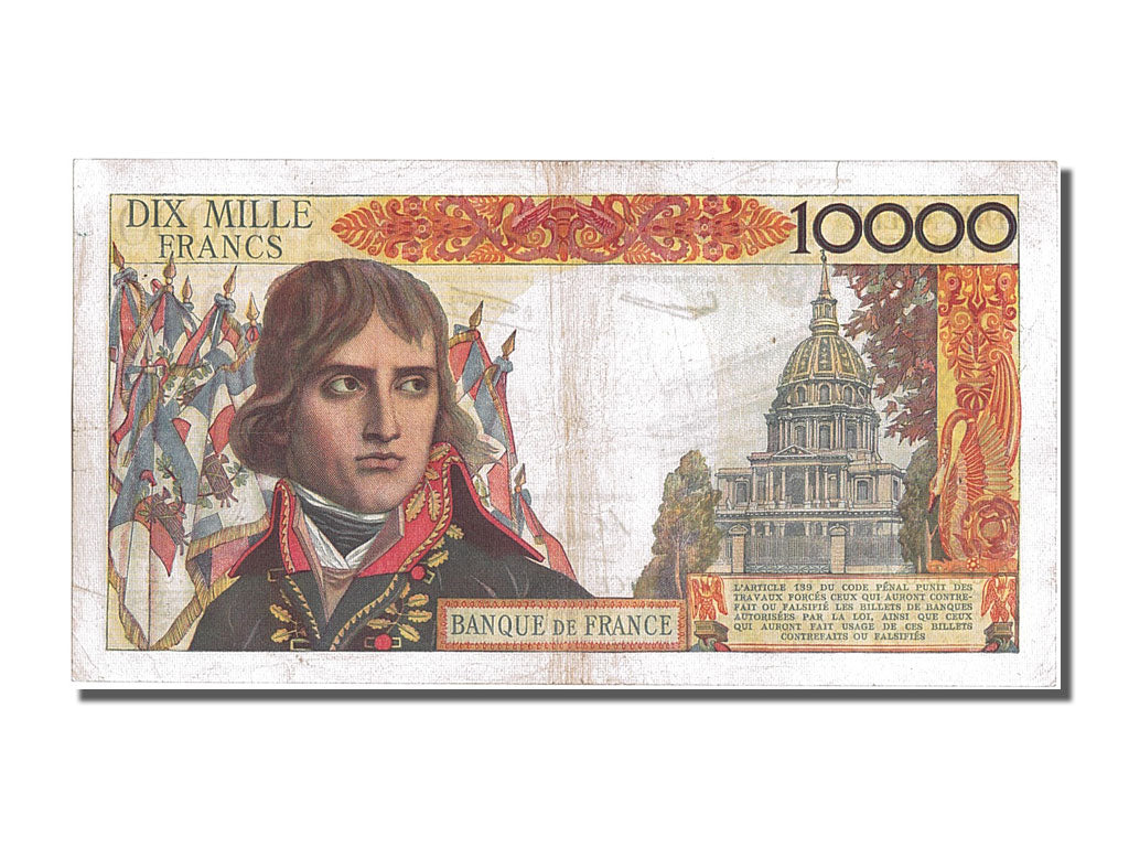 France, 10,000 Francs, 10 000 F 1955-1958 ''Bonaparte'', 1957, KM #136b,...