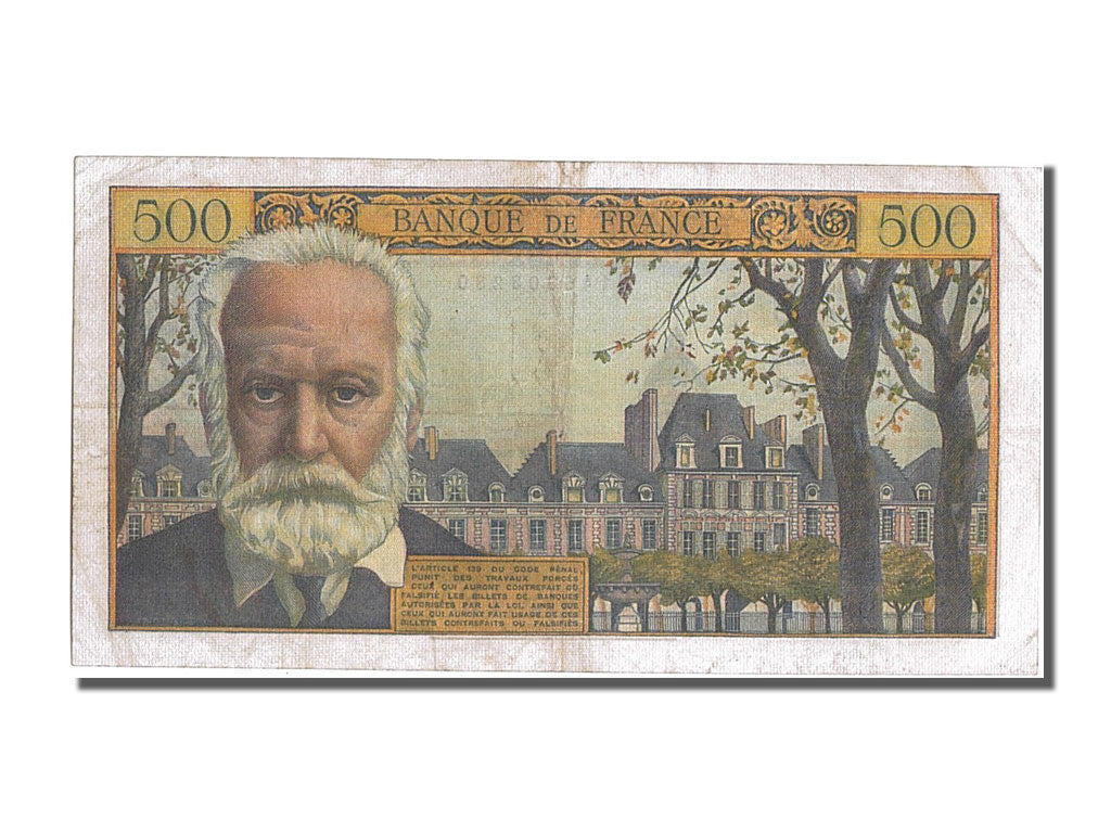 France, 500 Francs, 500 F 1954-1958 ''Victor Hugo'', 1955, KM #133a,...