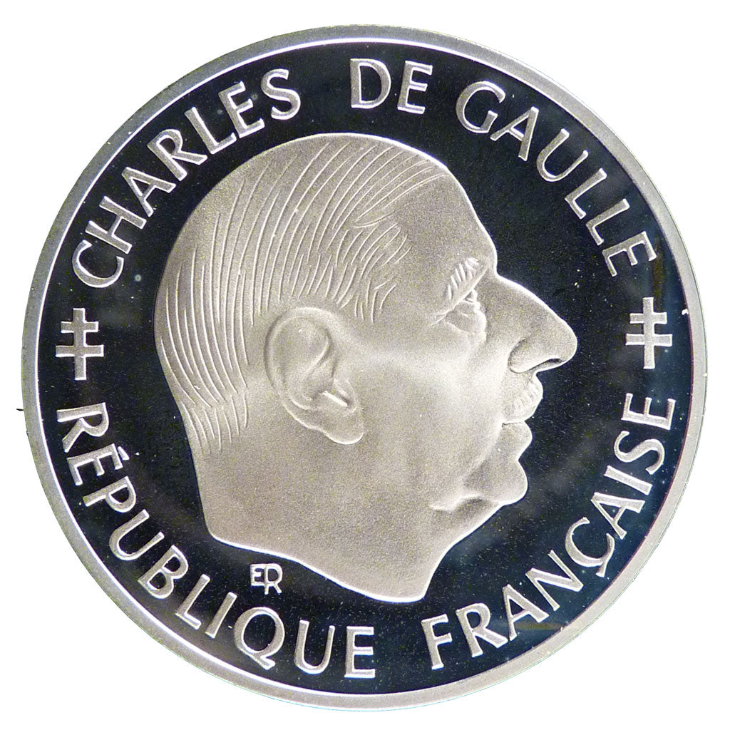 FRANCE, 1 Franc, 1988, MS(65-70), Silver, 37, Gadoury #476, 22.20