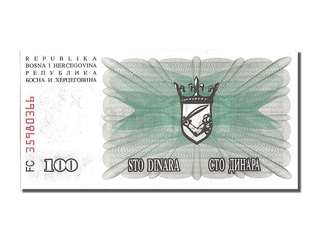 Banknote, Bosnia - Herzegovina, 100,000 Dinara, 1993, UNC(65-70)