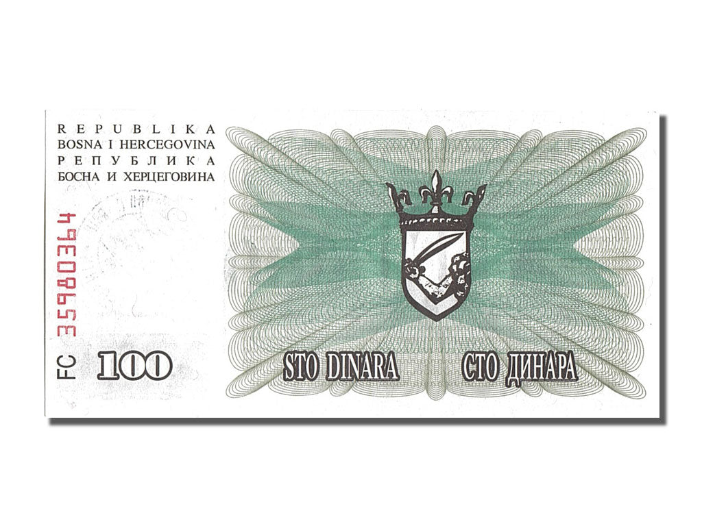 Banknote, Bosnia - Herzegovina, 100,000 Dinara, 1993, UNC(65-70)