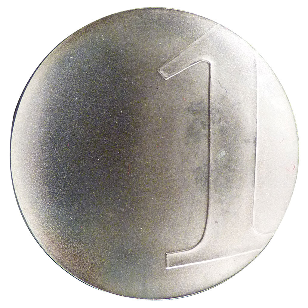 FRANCE, 1 Franc, 2001, MS(65-70), Silver, Gadoury #1, 17.90