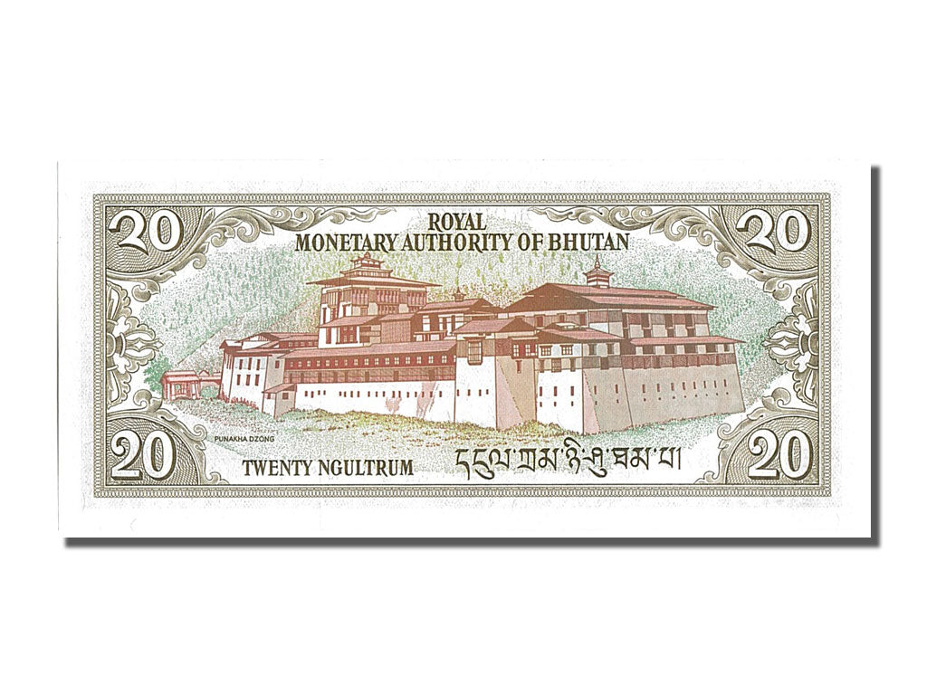 Banknote, Bhutan, 20 Ngultrum, 1992, UNC(65-70)