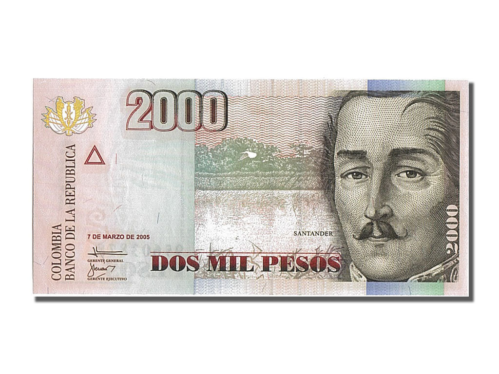 Billet, Colombie, 2000 Pesos, 2005, NEUF