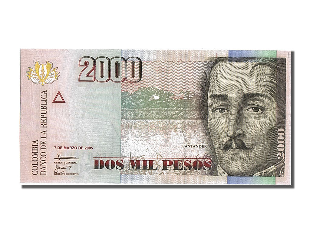 Billete, 2000 Pesos, 2005, Colombia, UNC