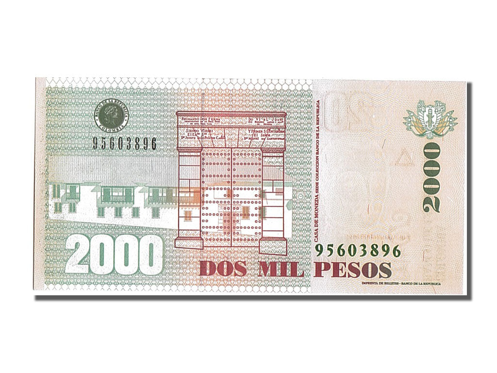 Billete, 2000 Pesos, 2005, Colombia, UNC