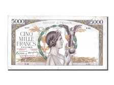 France, 5000 Francs, 5 000 F 1934-1944 ''Victoire'', 1938, KM #91, 1938-10-13,..