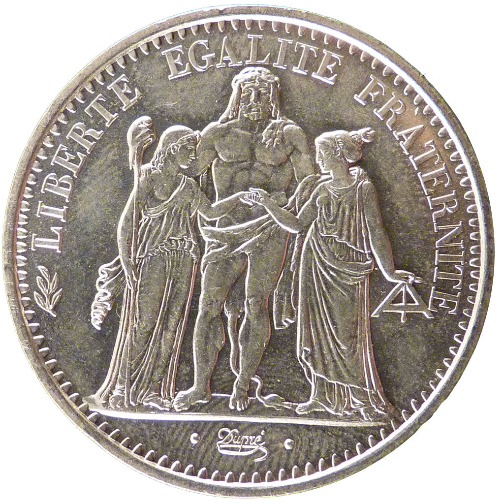 FRANCE, Hercule, 10 Francs, 1971, MS(60-62), Silver, 37, Gadoury #813, 25.00