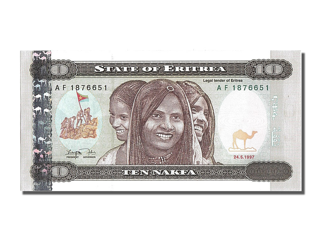 Banknote, Eritrea, 10 Nakfa, 1997, 1997-05-24, UNC(65-70)