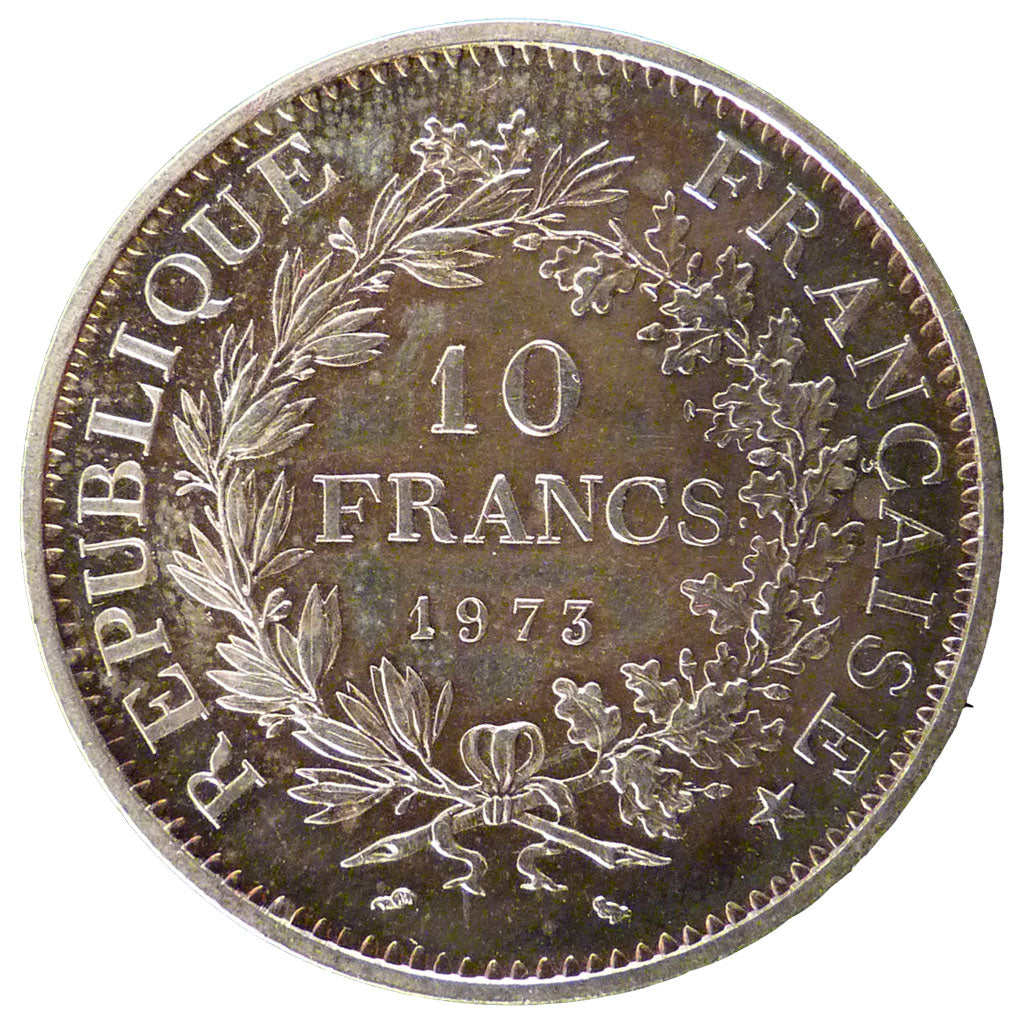 Coin, France, Hercule, 10 Francs, 1973, MS(60-62), Silver, Gadoury:813