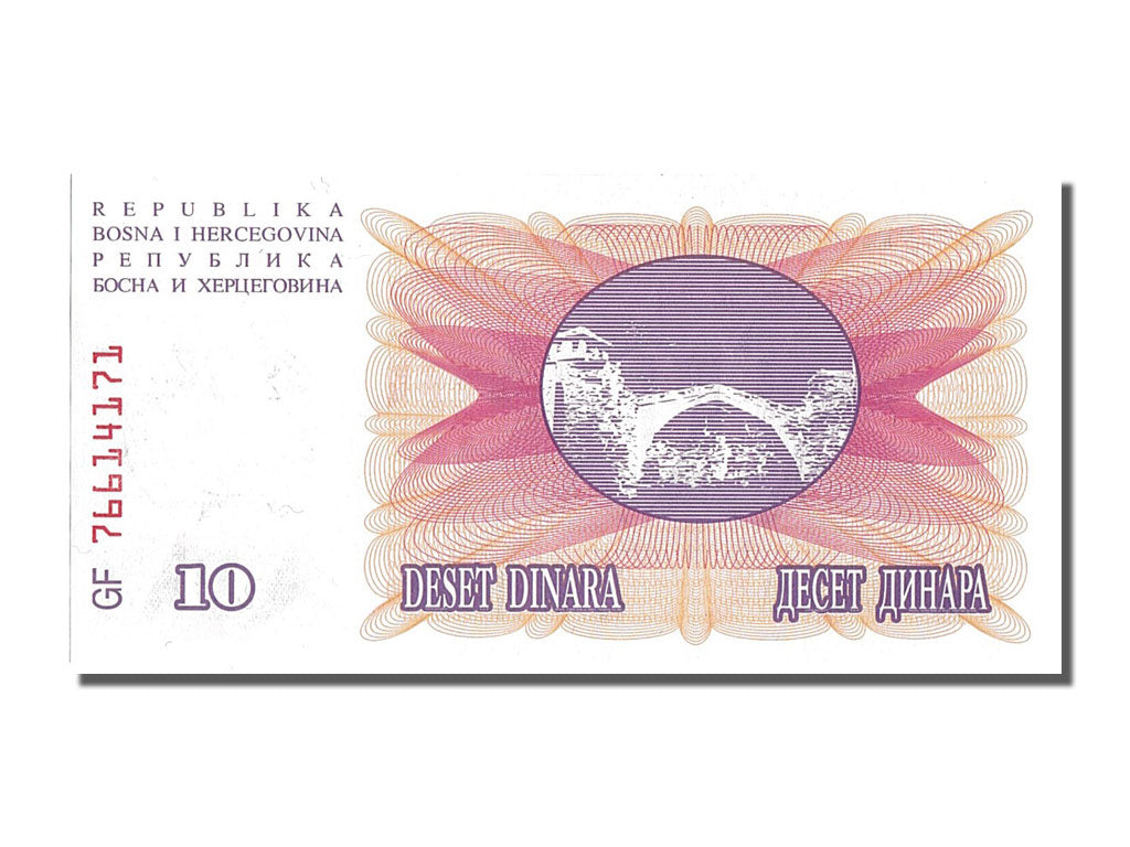Banknote, Bosnia - Herzegovina, 10,000 Dinara, 1993, 1993-12-24, UNC(65-70)